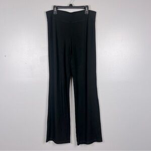 Eileen Fisher black viscose spandex pullon pants, size XS.